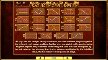 Flaming Hot paylines