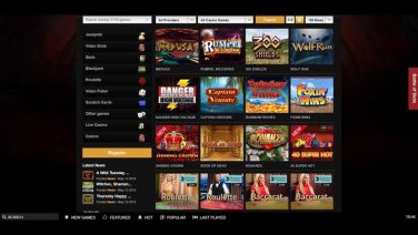 Videoslots Casino screenshot (2)