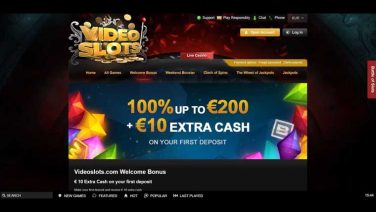 Videoslots Casino screenshot (3)