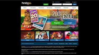 paradisewin casino screenshot (1)