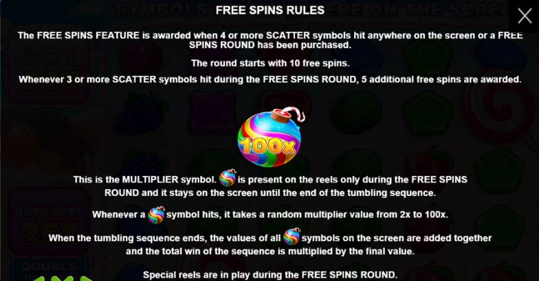 Sweet Bonanza Free Spins