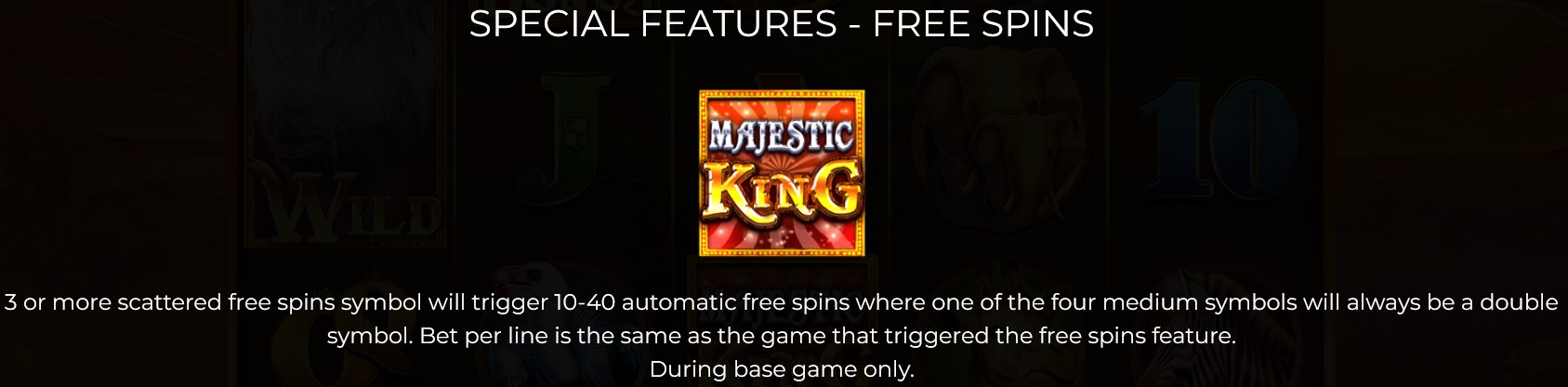 Majestic King Free Spins 2
