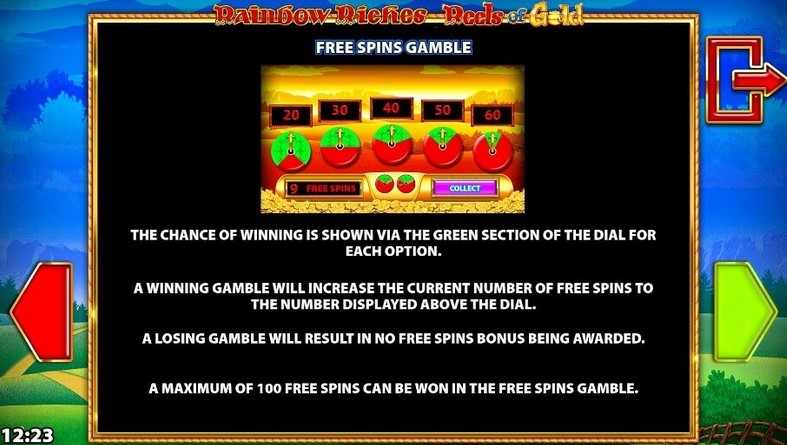 Rainbow Riches Reels of Gold Free Spins Gamble