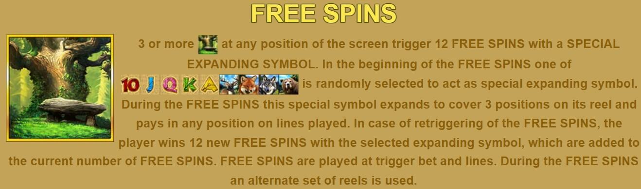 Majestic Forest FREE SPINS