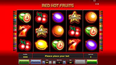Red Hot Fruits Theme