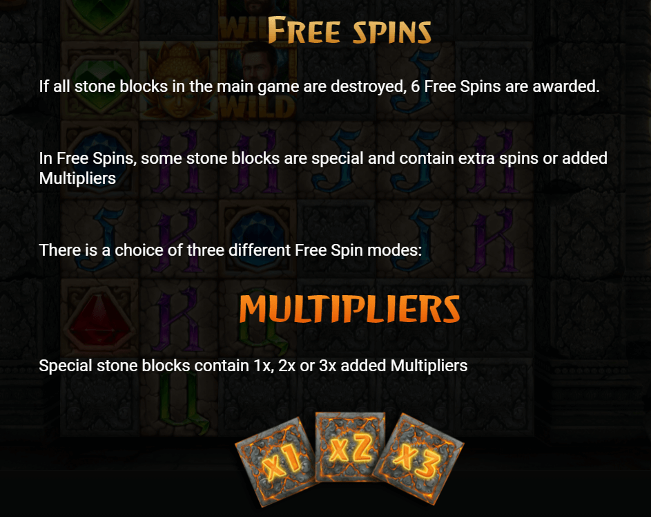 Temple Tumble Megaways The Templar Tumble free spins feature