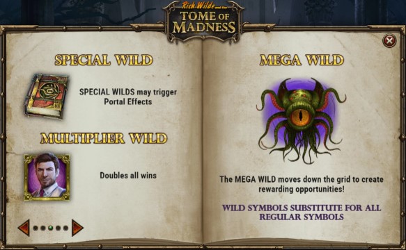 Tome of Madness wilds symbols
