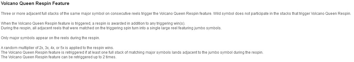 Volcano Queen - Diamond Spins Re-spins