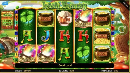 irish frenzy theme