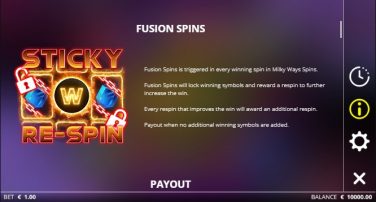 Milky Ways Fusion Spins