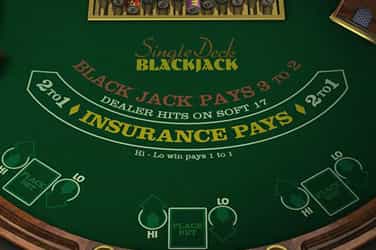 Single Deck Blackjack Betsoft
