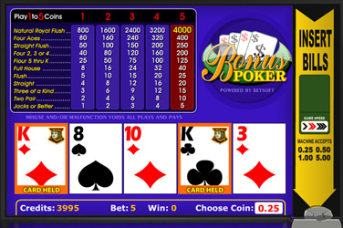 1 Hand Bonus Poker Betsoft