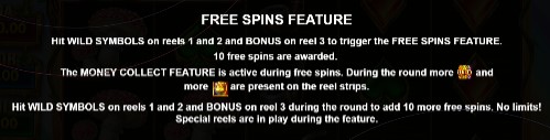 Wild Wild Riches Free Spins Feature