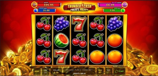 Thunder Cash Fruity Fruity Theme