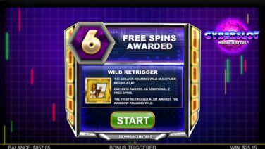 Cyberslot-Megaclusters free spins