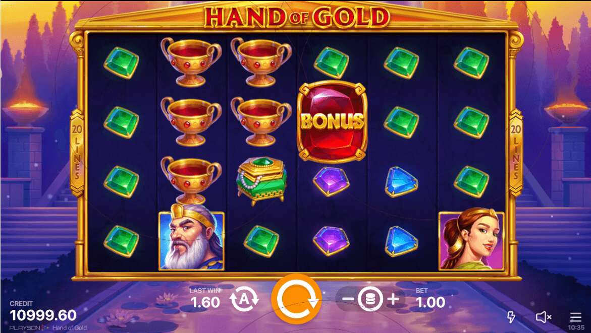 Hand of Gold Theme & Graphics