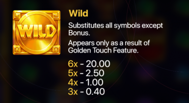 Hand of Gold Golden Touch wild symbol