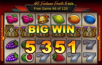 40 Fortune Fruits 6 big win