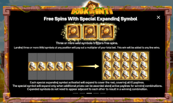 Book of Inti Free Spins feature