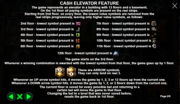Cash Elevator Feature