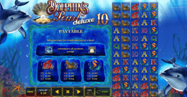 Dolphin's Pearl Deluxe 10 Paytable