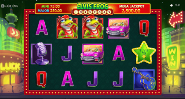 Elvis Frog in Vegas Theme & Graphics