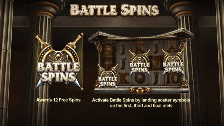 Legend of Athena Battle Spins
