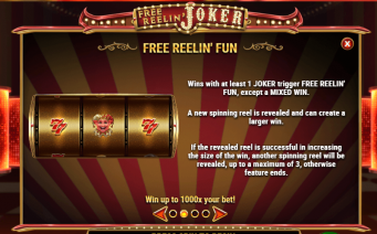 Free Reelin' Joker Bonus Features