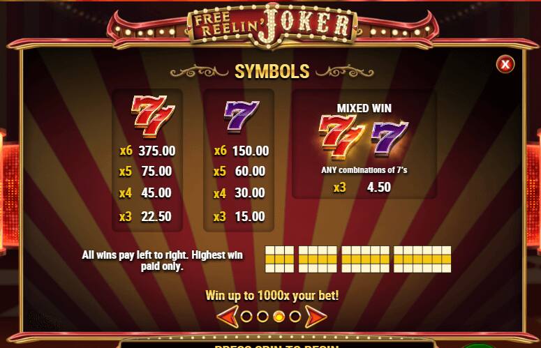 Free Reelin' Joker Symbols