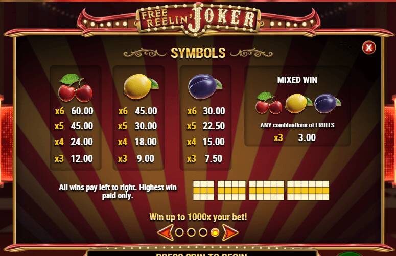 Free Reelin' Joker Symbols
