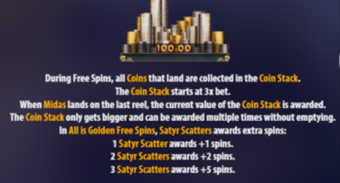 Midas Match free spins