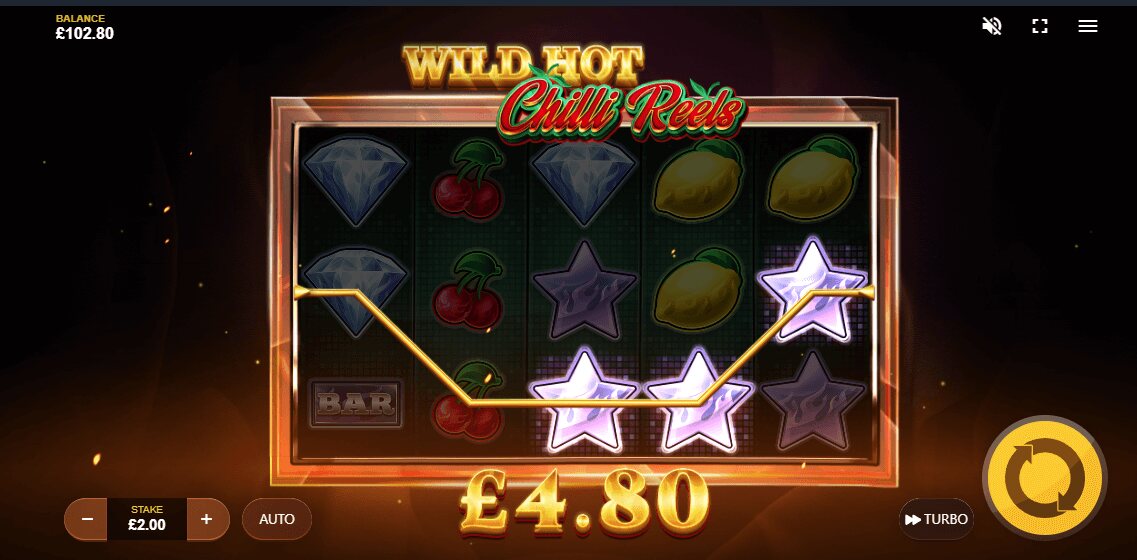 wild hot chilli reels line