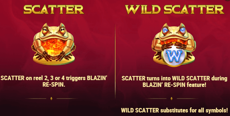 Blazin' Bullfrog Bonus Features