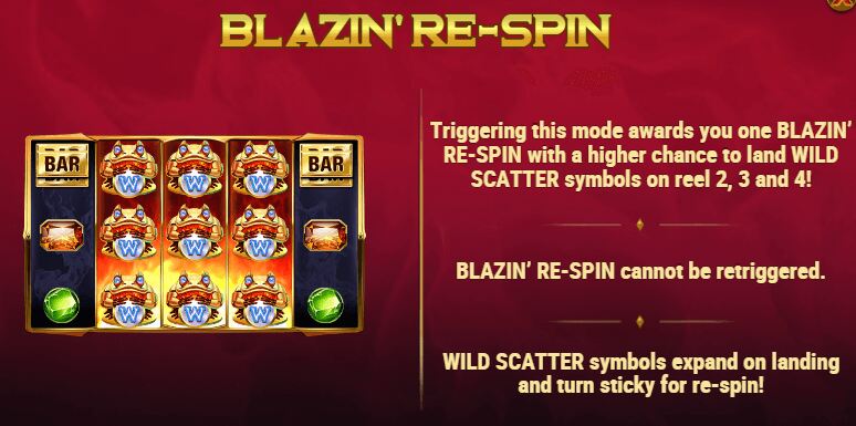 Blazin' Bullfrog Bonus Features