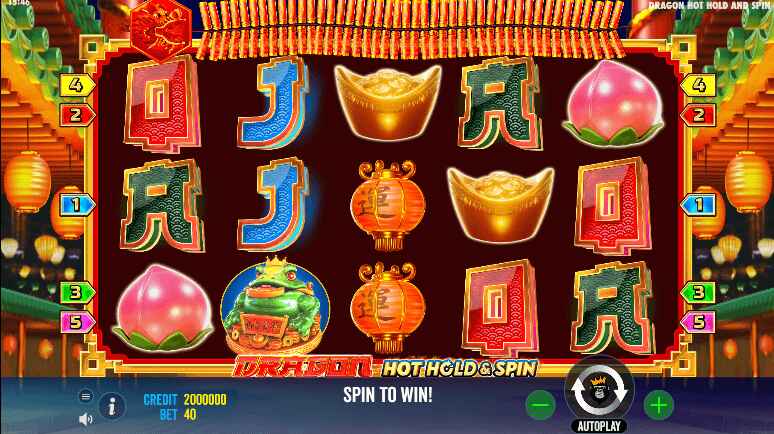 Dragon Hot Hold and Spin Theme & Graphics