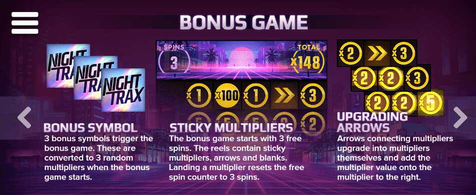 Night Trax Bonus Features
