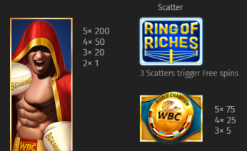WBC Ring of Riches Symbols