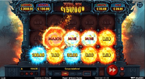 Power Of Gods Hades Jackpot Feature