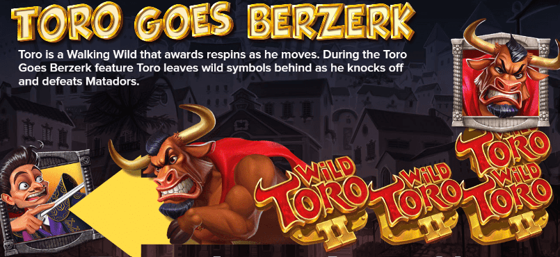 Wild Toro 2 Bonus Features
