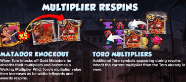 Wild Toro 2 Bonus Features
