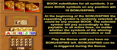 Book of Aztec Bonus Features