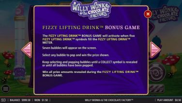 Willy Wonka & The Chocolate Factory Fizzy Lifting