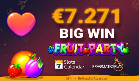 €7.271 win at Fruit Party