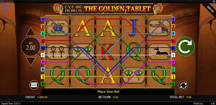 Eye of Horus The Golden Tablet Theme