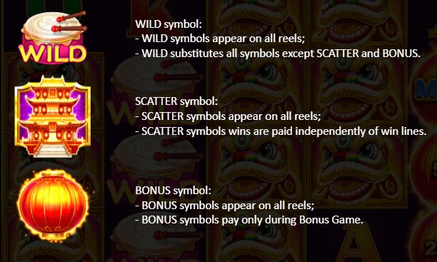 Golden Dancing Lion Bonus Features