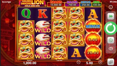 Golden Dancing Lion Theme & Graphics