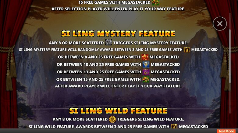 Si Ling Megaways Si Ling Mystery Feature