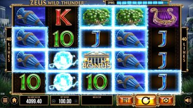 Zeus Wild Thunder Features