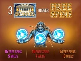 Zeus Wild Thunder Free Spins