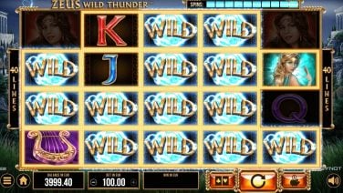 Zeus Wild Thunder Wild Screen